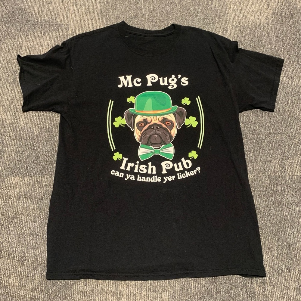 Mc Pug’s Irish Pub Pug T-Shirt